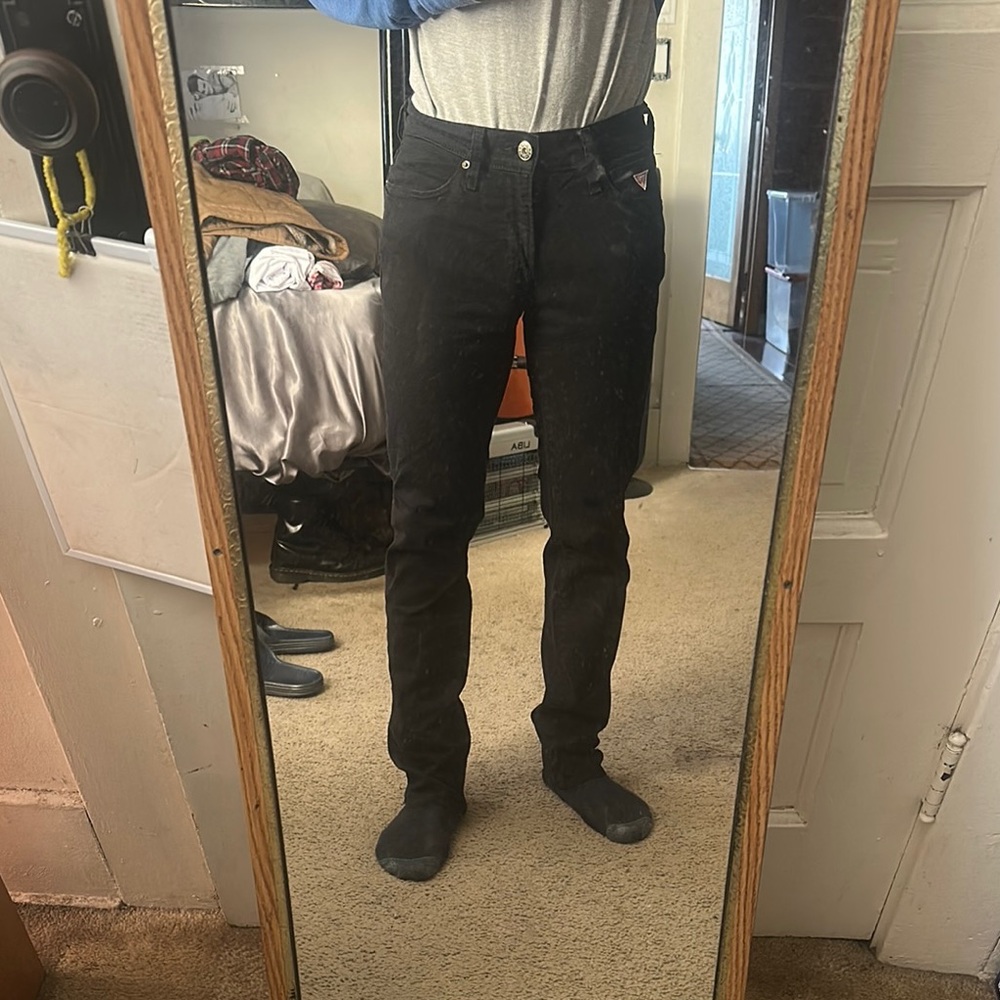 Guess black denim jeans
